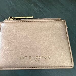 Katie Lonton London card holder with zipper pocket Gold
